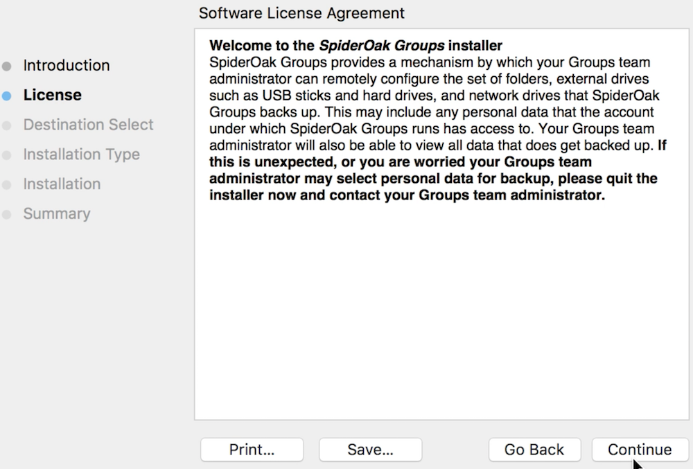  groups policy user warning