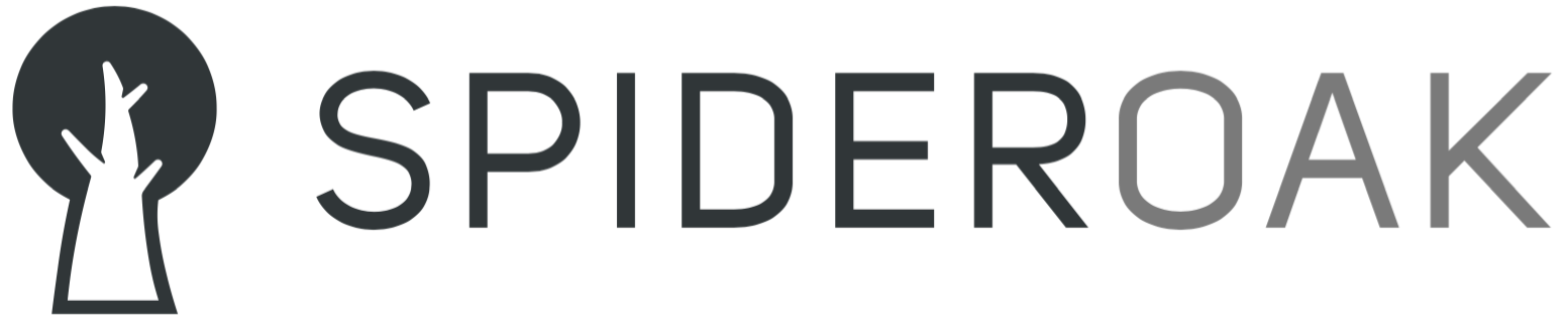 SpiderOak logo with the word 'SpiderOak'.