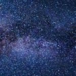 the night sky is filled with stars