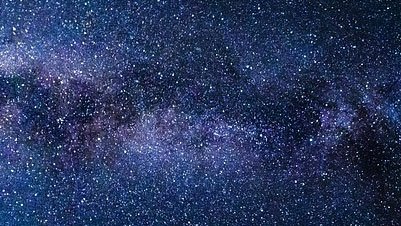 the night sky is filled with stars