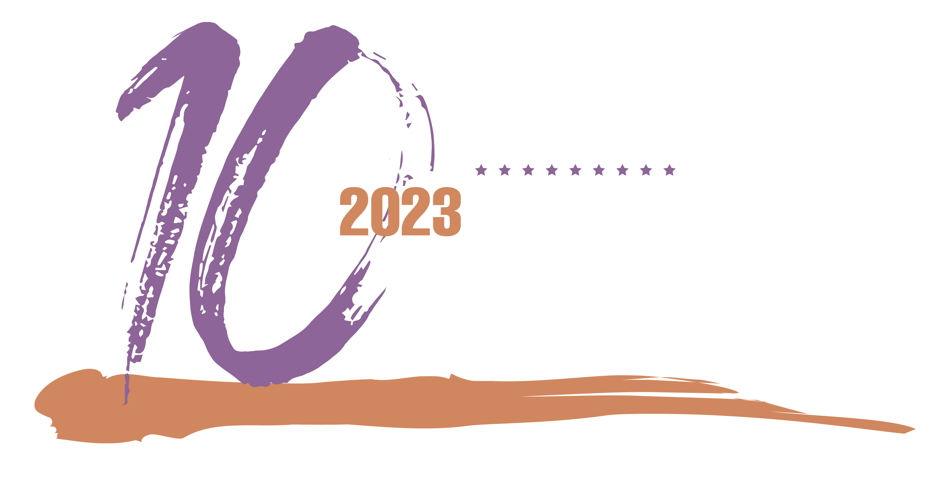 the words va stateline are written in purple and orange