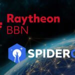 the logo for raytheon bbn and spideroak